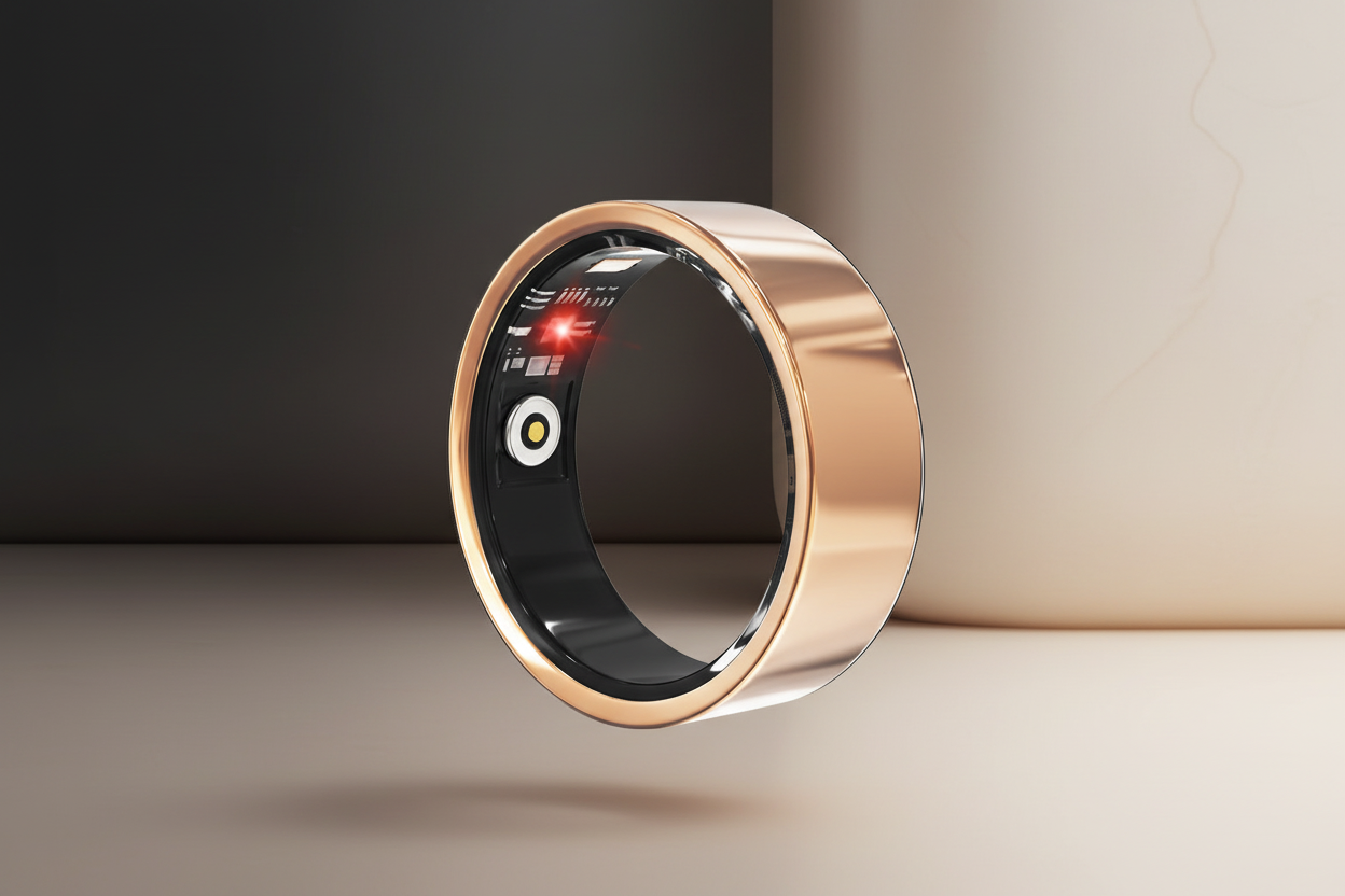 Smart Ring Health Tracker–Fitness, Sleep, Heart Rate, Blood Oxygen|IP68 Waterproof Bluetooth