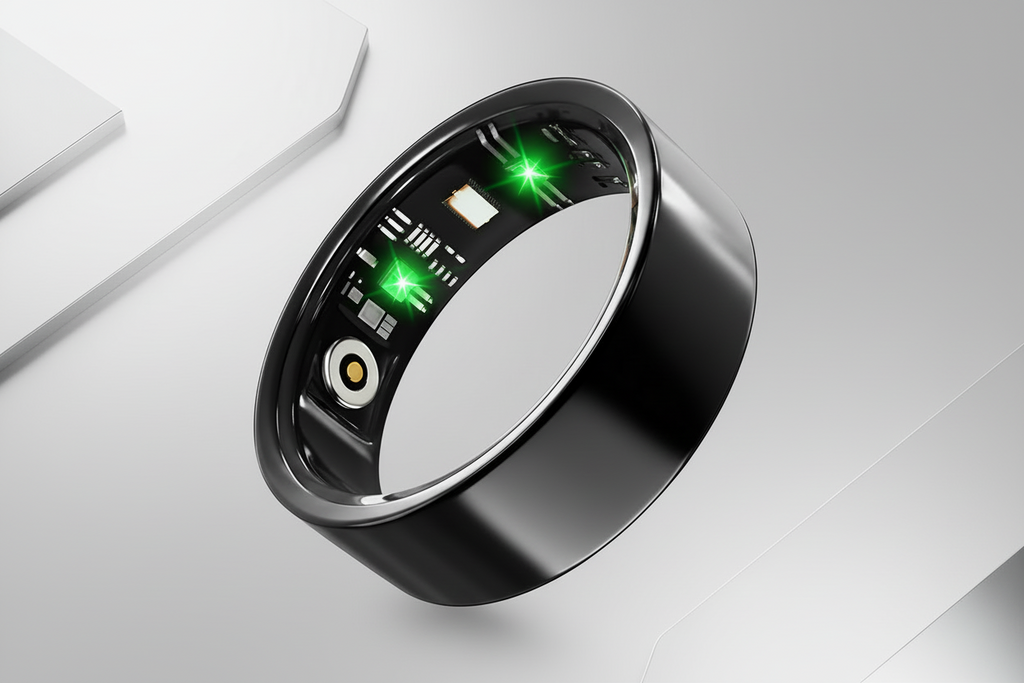 Smart Ring Health Tracker–Fitness, Sleep, Heart Rate, Blood Oxygen|IP68 Waterproof Bluetooth