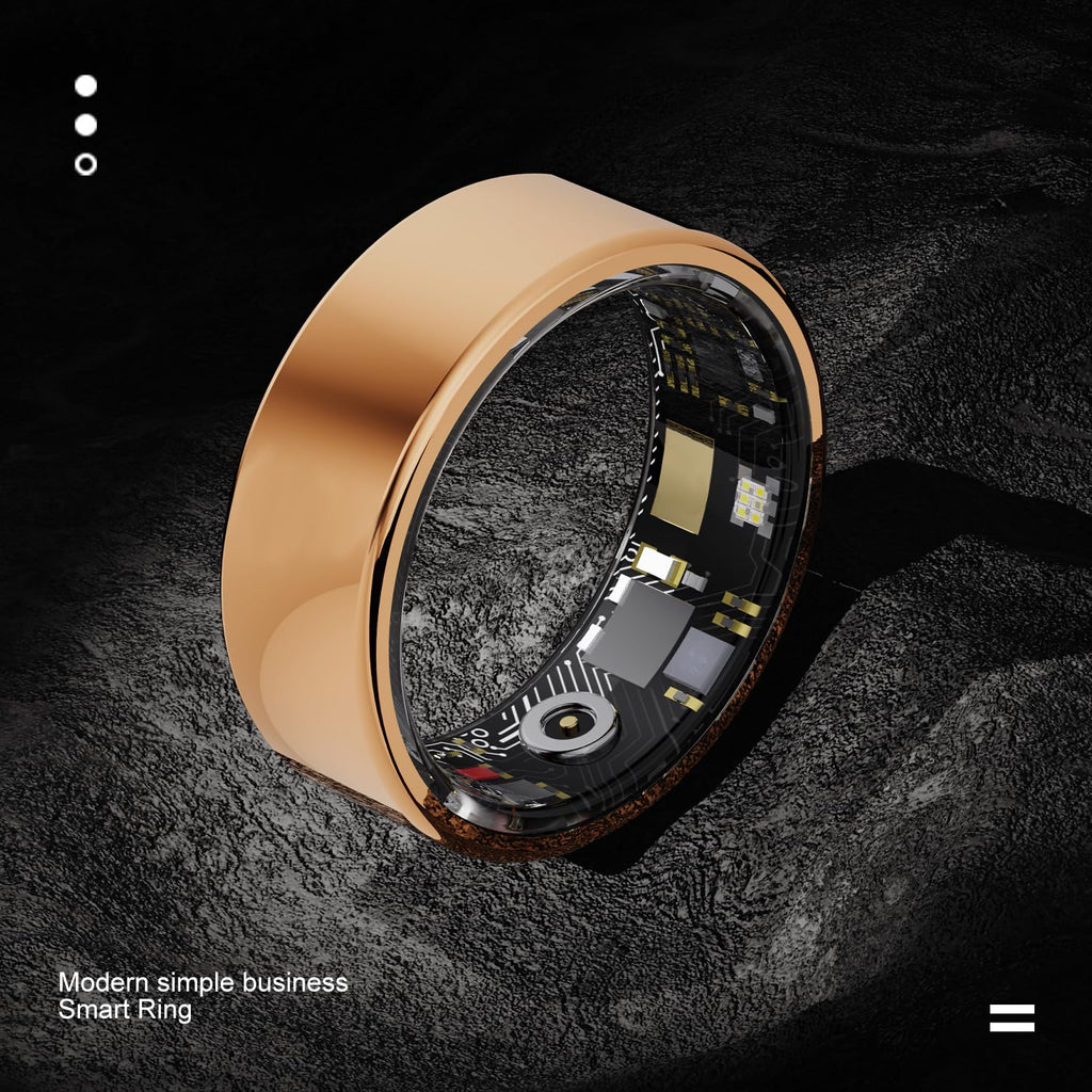 Smart Ring Health Tracker–Fitness, Sleep, Heart Rate, Blood Oxygen|IP68 Waterproof Bluetooth