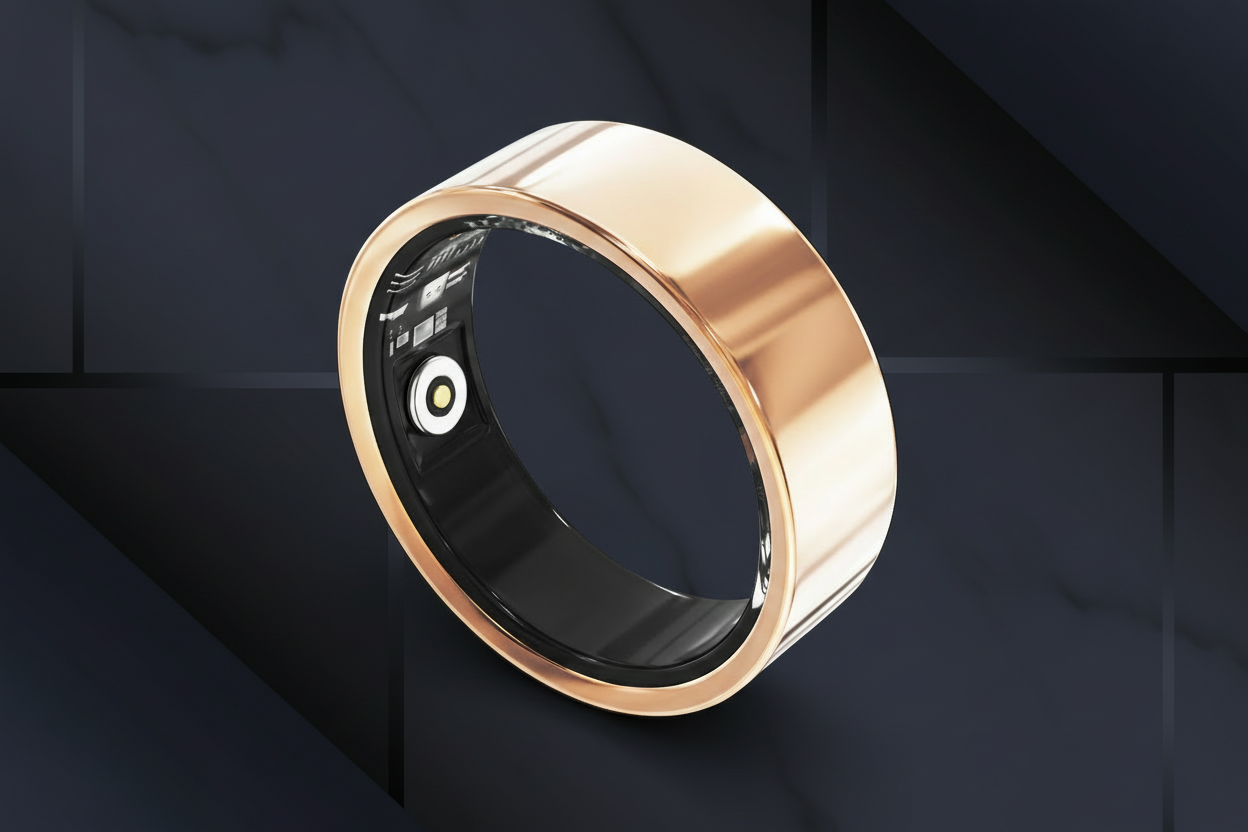 Smart Ring Health Tracker–Fitness, Sleep, Heart Rate, Blood Oxygen|IP68 Waterproof Bluetooth