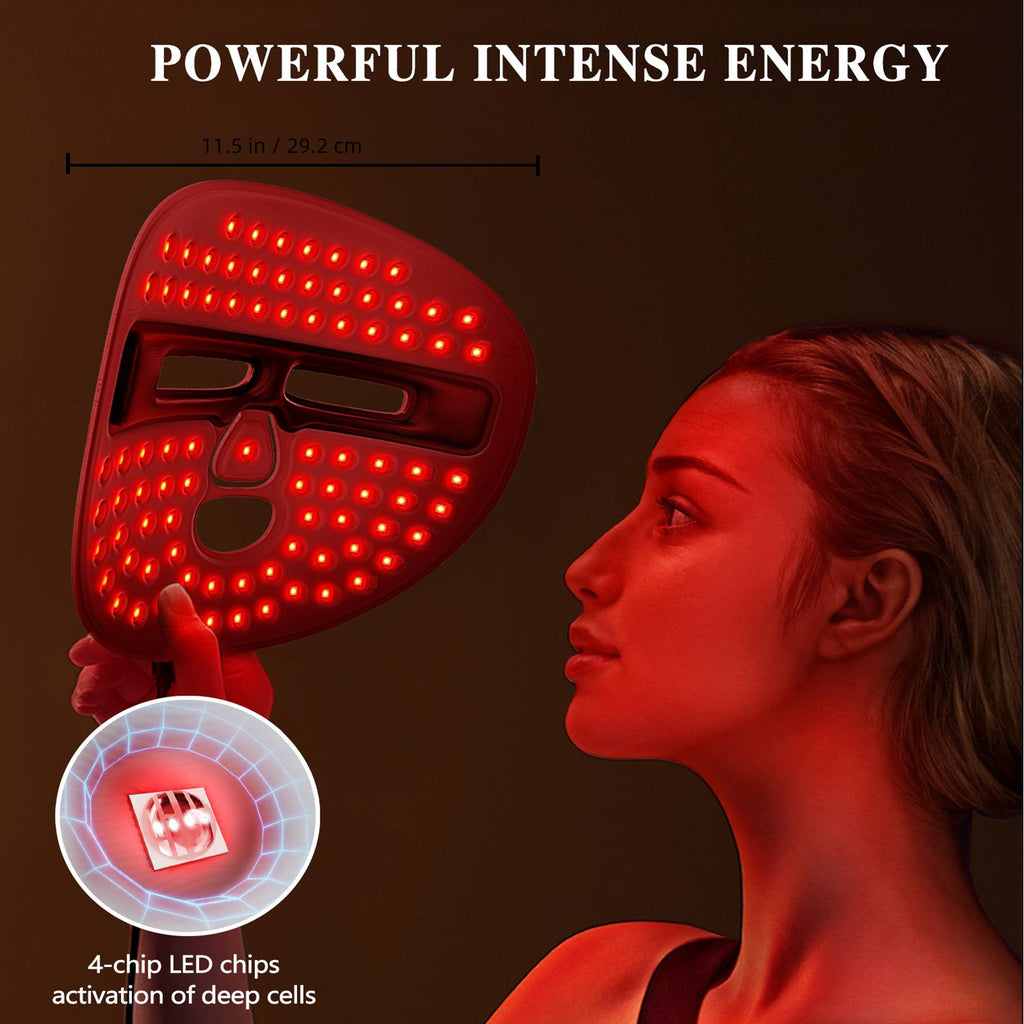 CodedLuxe HelloFace LED Radiance Mask–Premium Red Light Therapy for Home & Travel