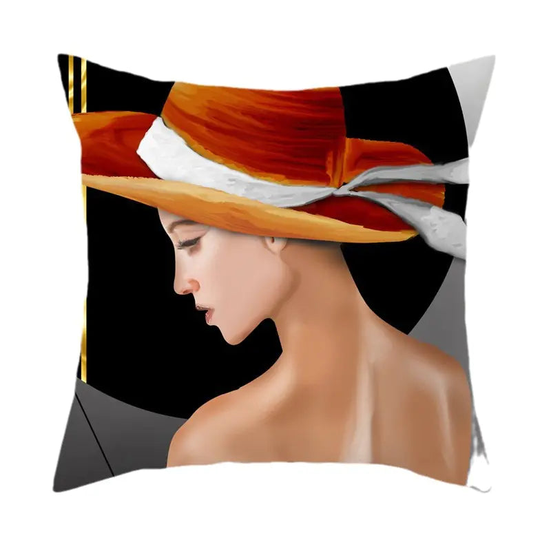 Abstract Art Beauty Throw Pillow Cover - Nordic Style