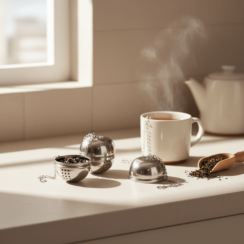 AromaSphere Stainless Tea & Spice Infuser Silver