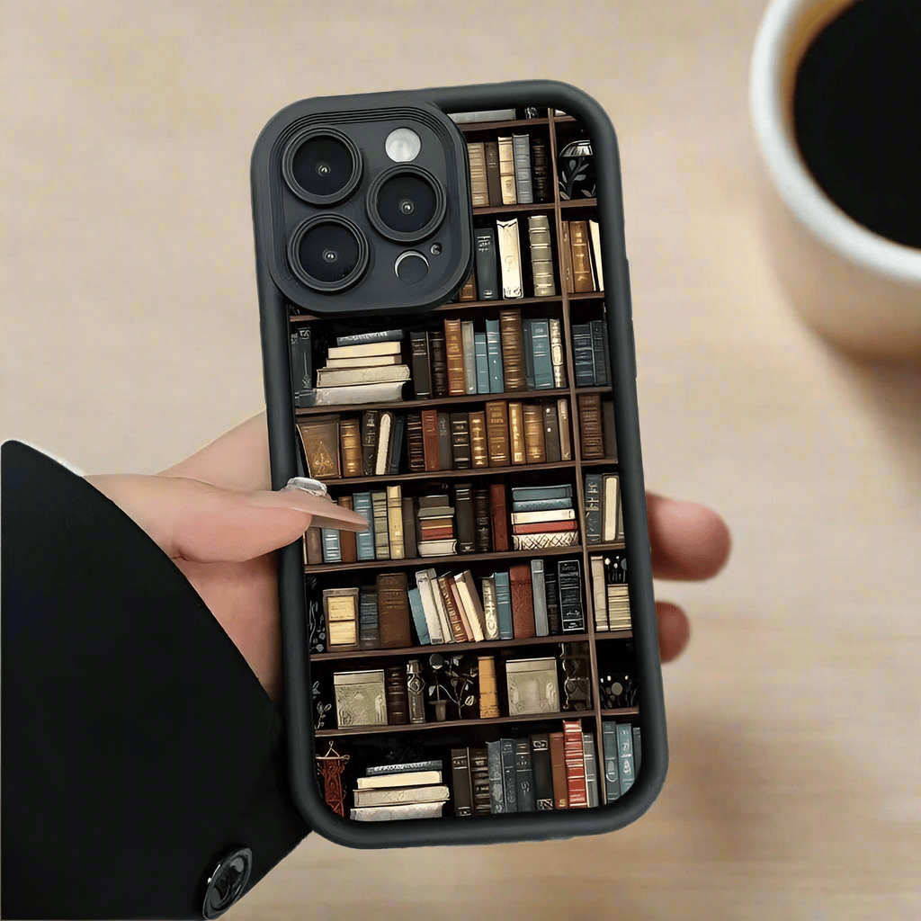 Bookshelf iPhone Silicone Case