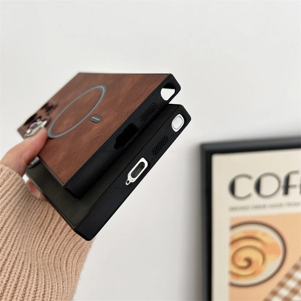 Business Retro Leather Magsafe Magnetic Case For SamSung Galaxy