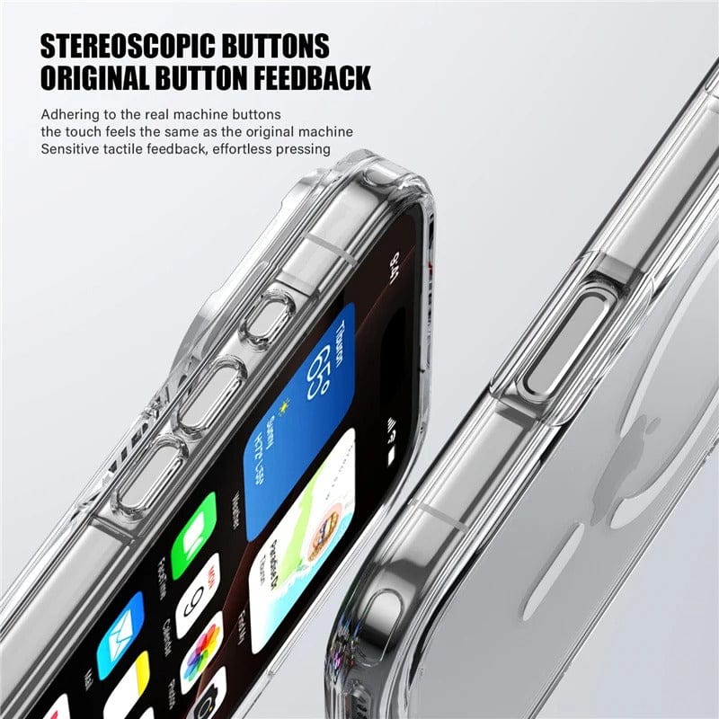 Clear Shockproof Magsafe Magnetic Case For iPhone 17 Series