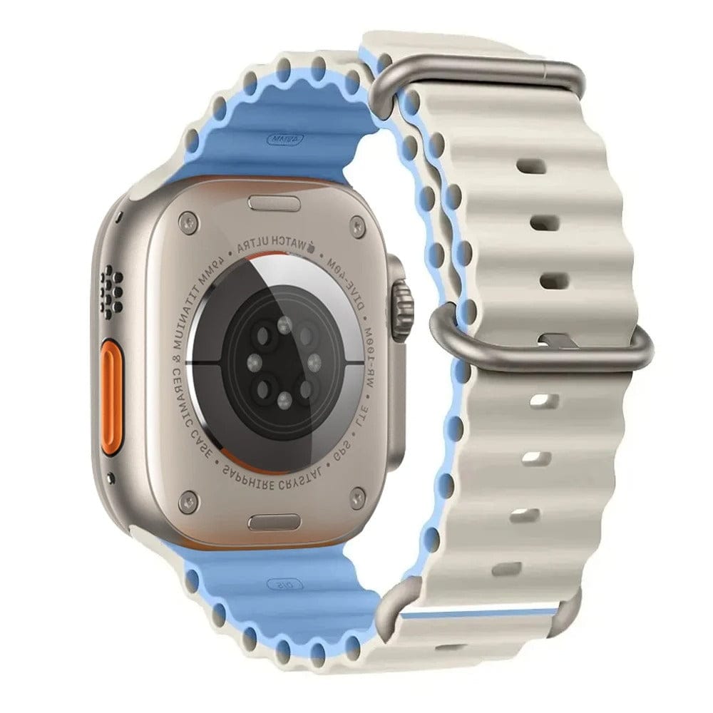 CodedLuxe Premium Ocean Band For iWatch Series Antique-Mist Blue / S-M: S10-42mm 38 40 41mm
