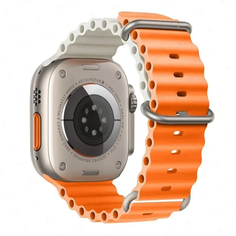CodedLuxe Premium Ocean Band For iWatch Series Star orange / S-M: S10-42mm 38 40 41mm
