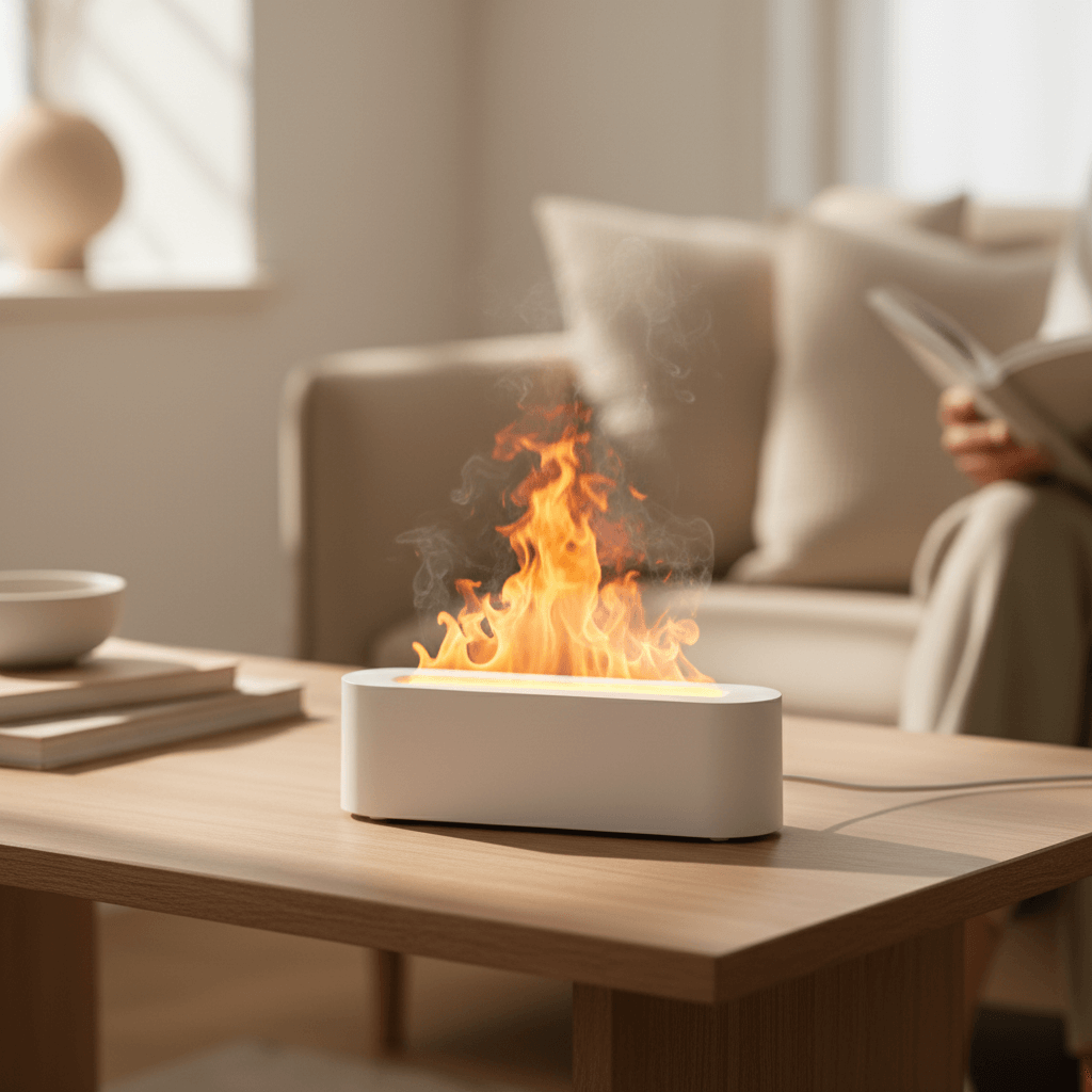 Colorful Flame Aromatherapy Humidifier–for Home