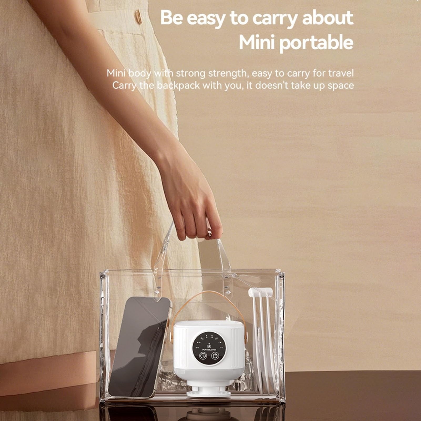 Premium Multi-Function Portable Fan With 3600mAh Battery, LED Light, Mosquito Repellent & Remote Control