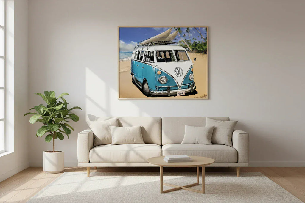 Embroidered Beach Volkswagen Diamond Painting Decor