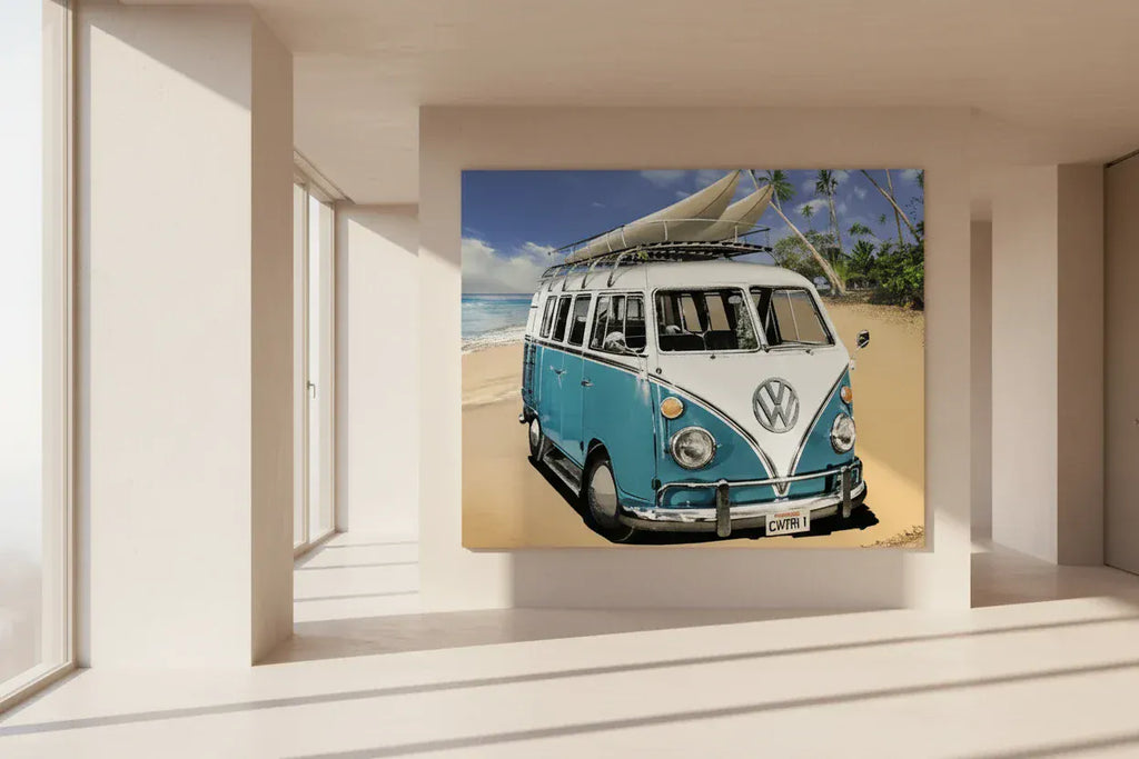 Embroidered Beach Volkswagen Diamond Painting Decor