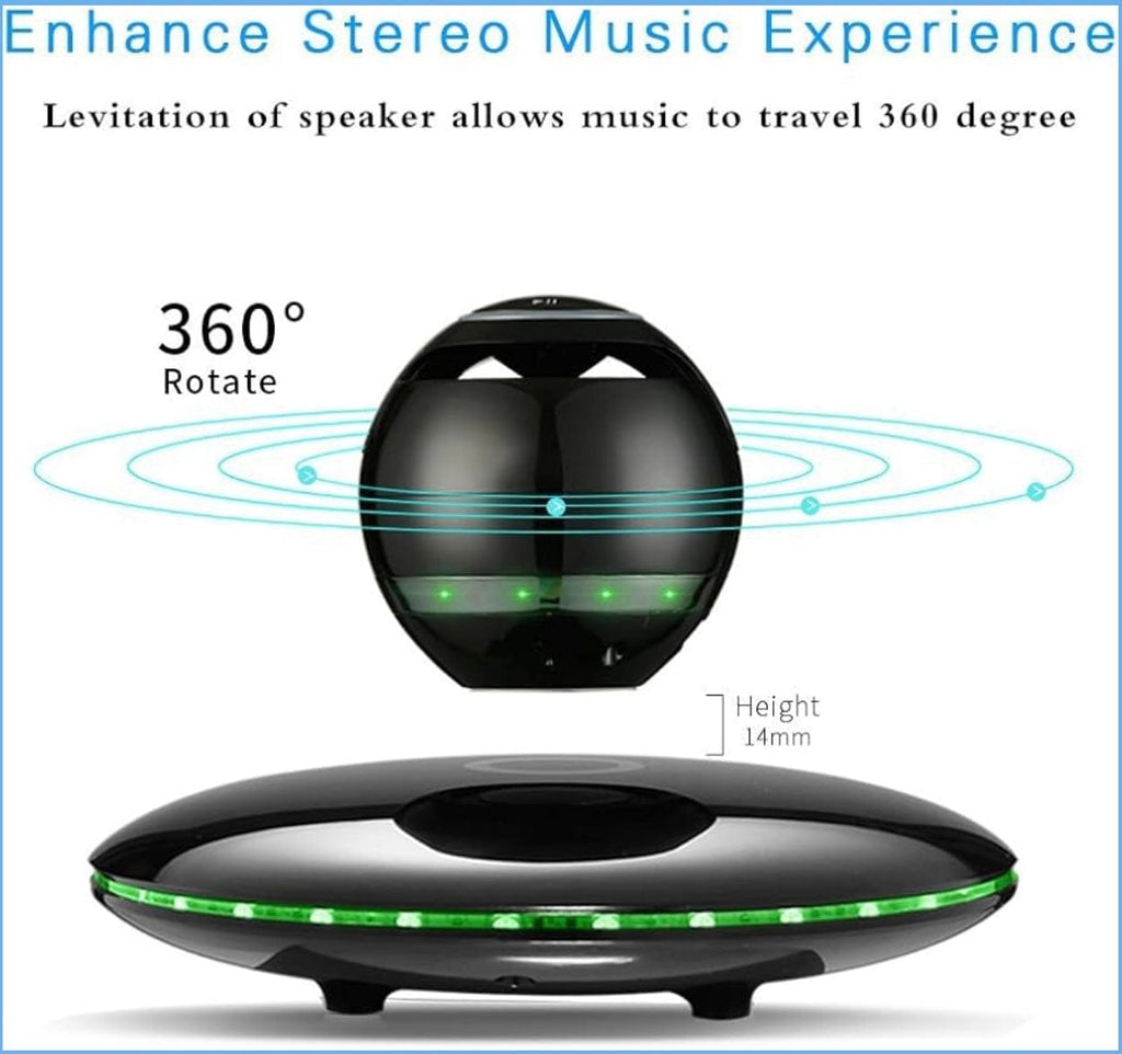 Gravity Orb Levitating Speaker Black