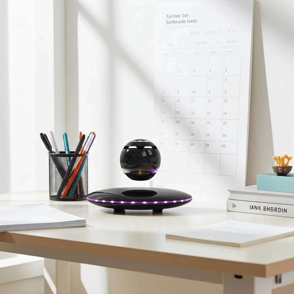Gravity Orb Levitating Speaker Black