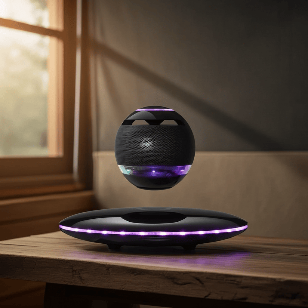 Gravity Orb Levitating Speaker Black