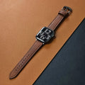 Luxury Full Grain Leather Apple Watch Ultra Band Brown / S-M: 38 40 41mm S10-42MM