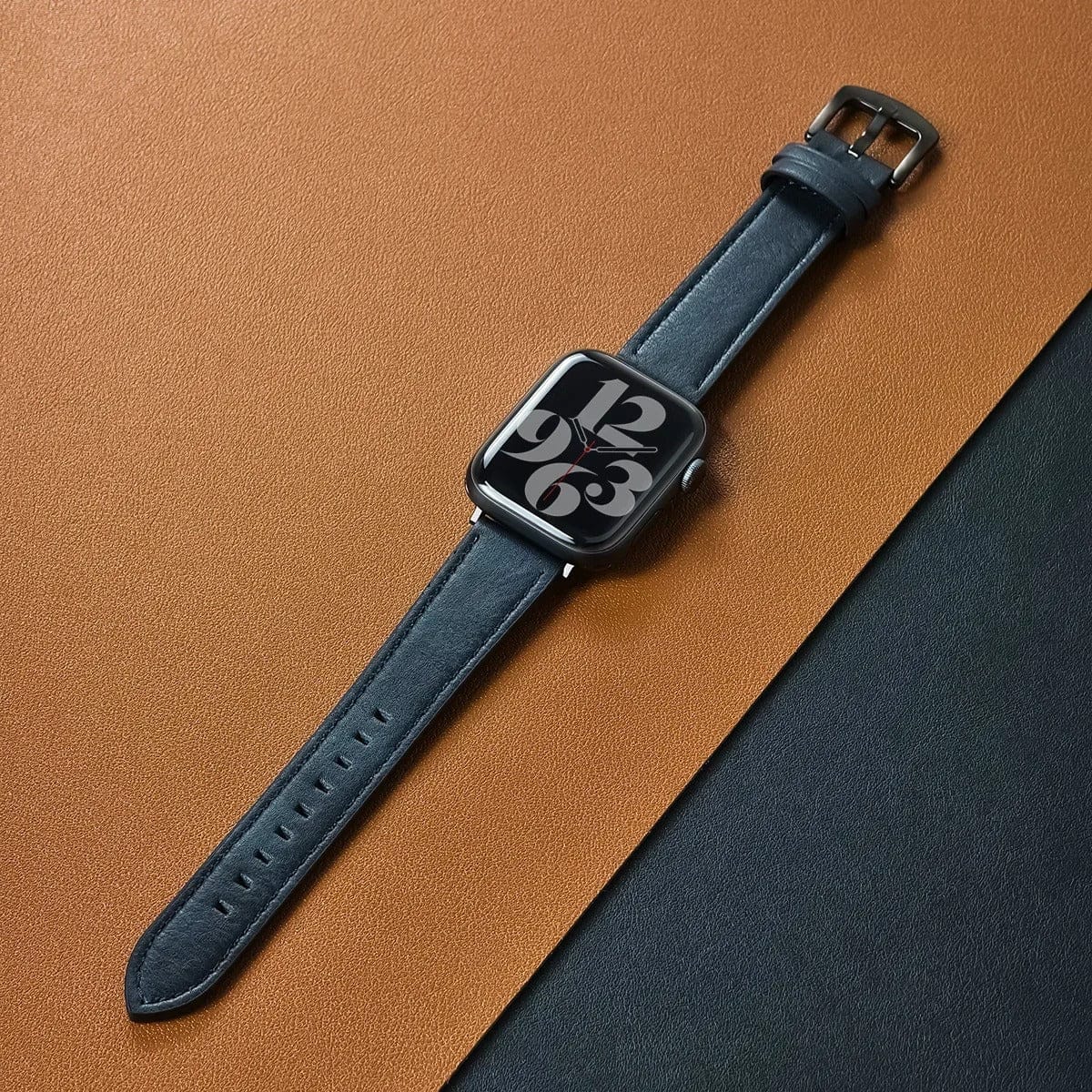 Luxury Full Grain Leather Apple Watch Ultra Band MidB / S-M: 38 40 41mm S10-42MM