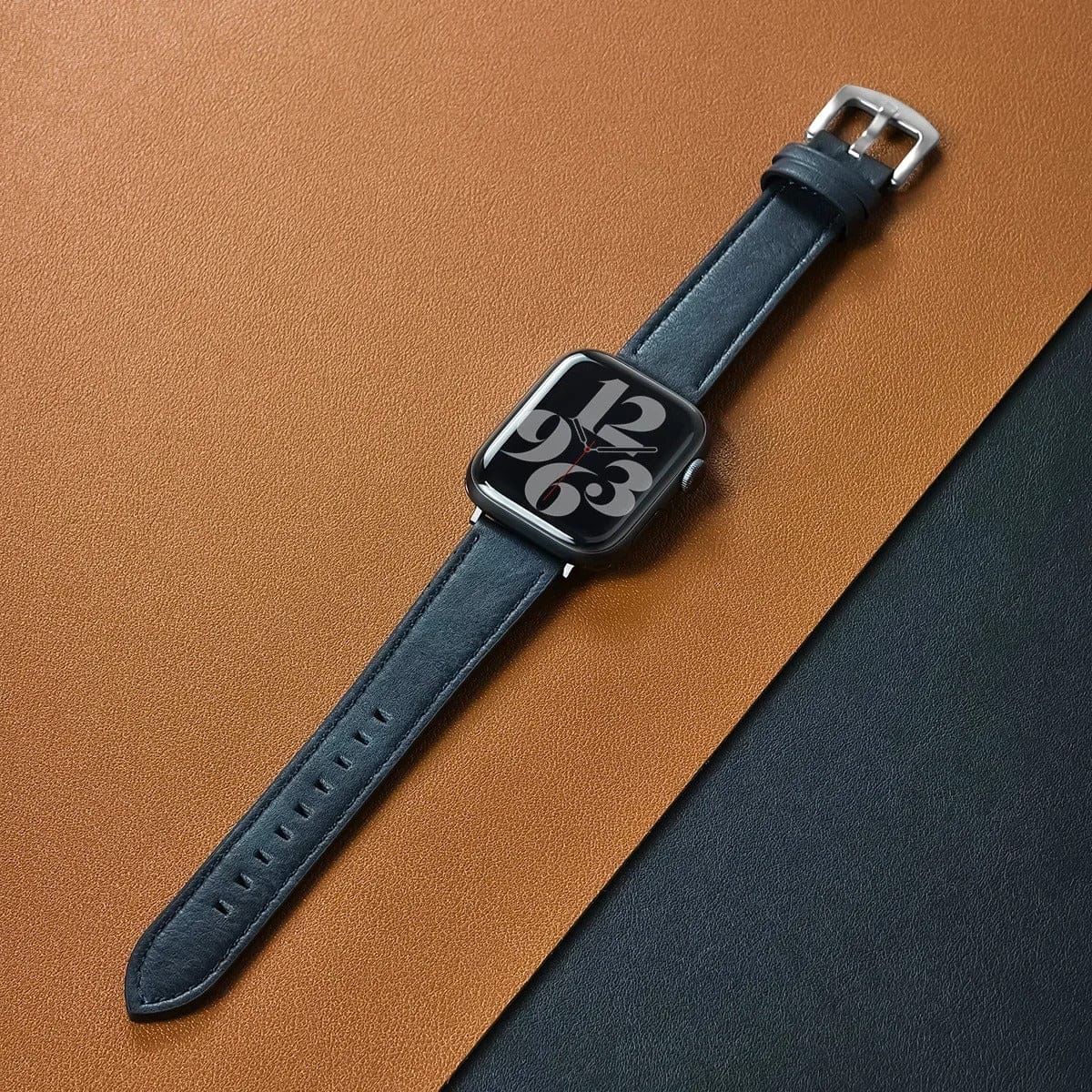 Luxury Full Grain Leather Apple Watch Ultra Band MidS / S-M: 38 40 41mm S10-42MM