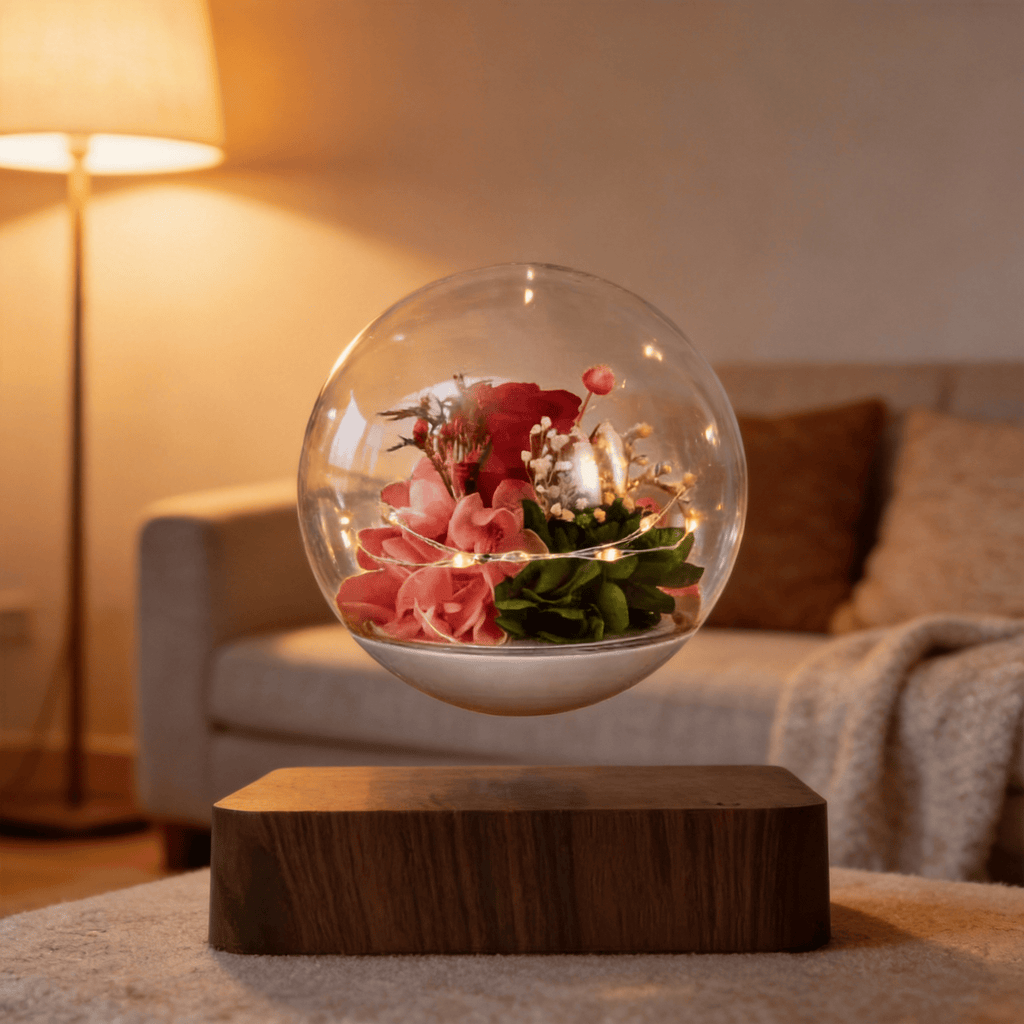 Magnetic Levitating Flower Ornament