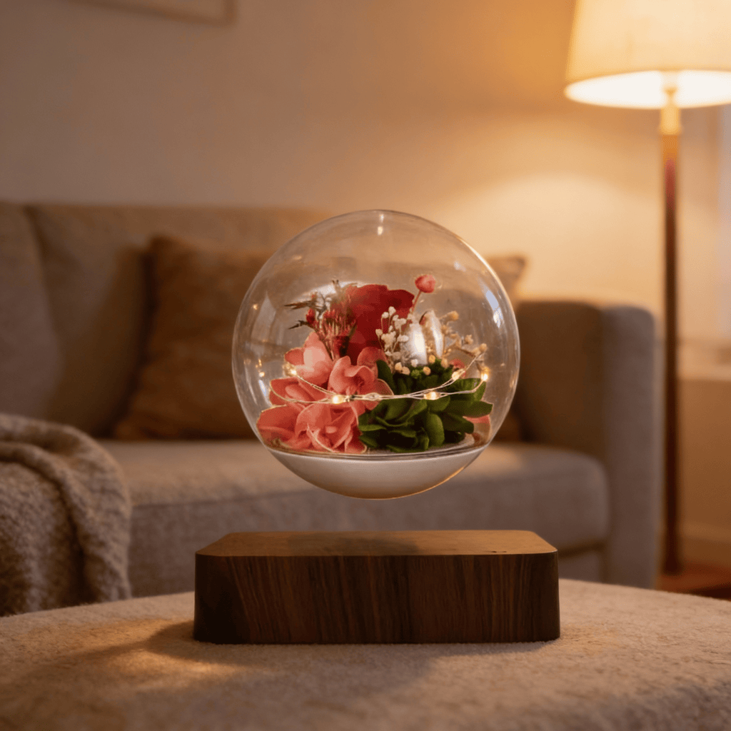 Magnetic Levitating Flower Ornament