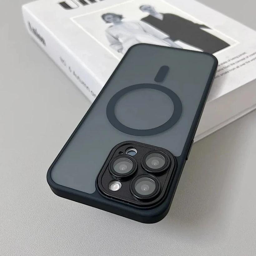 CodedLuxe MatteGuard: Translucent Shockproof Armor Case for iPhones