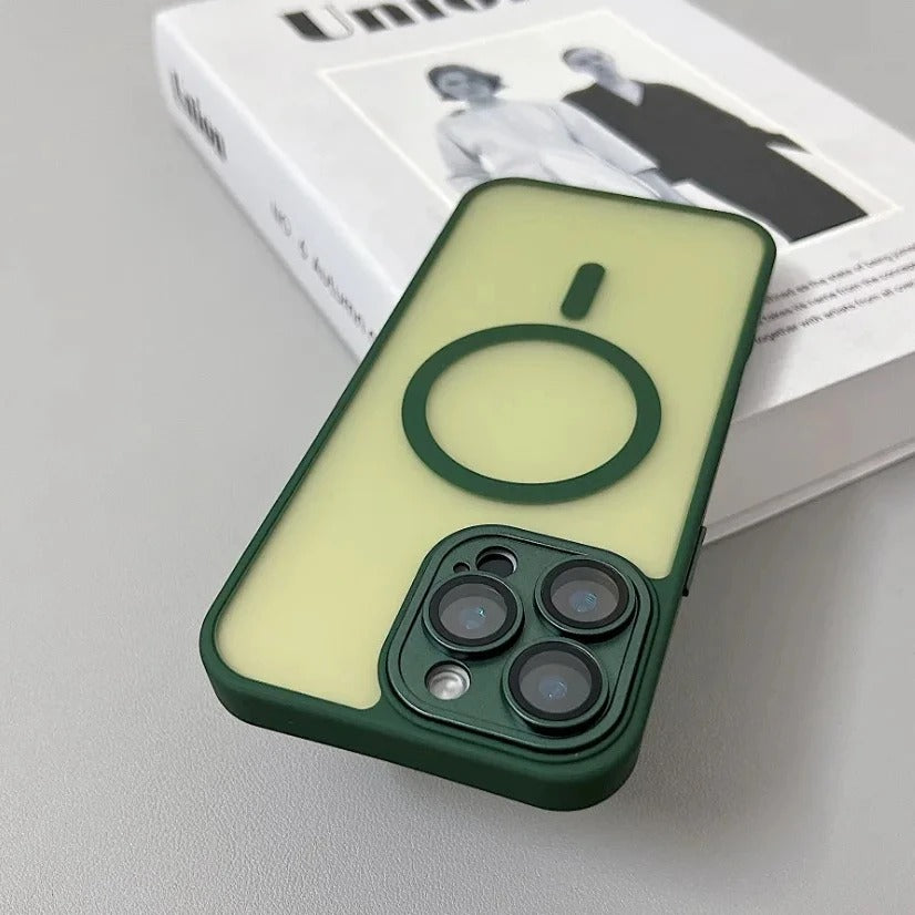 CodedLuxe MatteGuard: Translucent Shockproof Armor Case for iPhones