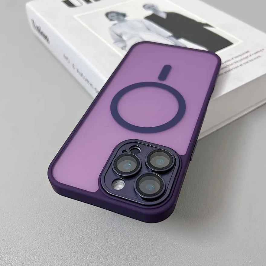 CodedLuxe MatteGuard: Translucent Shockproof Armor Case for iPhones