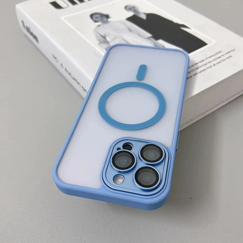 CodedLuxe MatteGuard: Translucent Shockproof Armor Case for iPhones