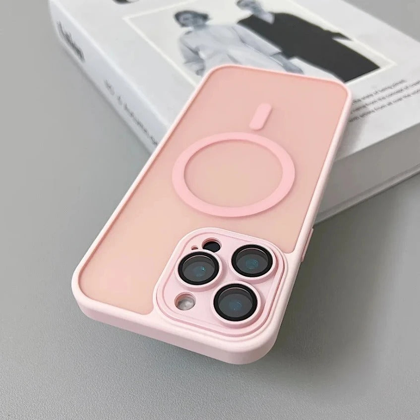 CodedLuxe MatteGuard: Translucent Shockproof Armor Case for iPhones