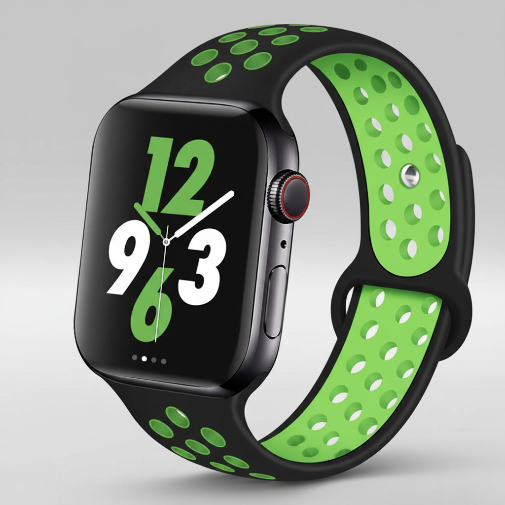 CodedLuxe Unisex Silicone Sport Band for Apple Watch Ultra 2 and Series 11/10/9/8/se/7/6/5/4/3