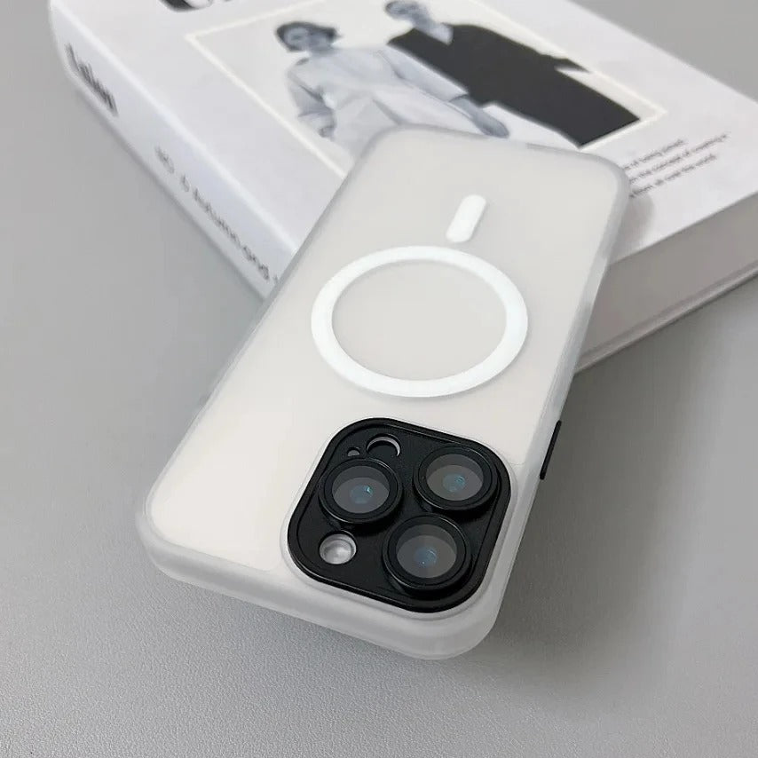 CodedLuxe MatteGuard: Translucent Shockproof Armor Case for iPhones