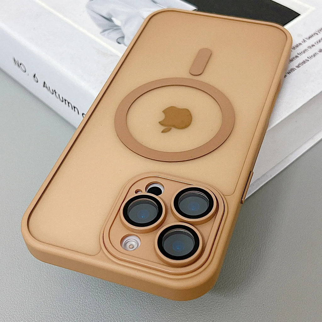 CodedLuxe MatteGuard: Translucent Shockproof Armor Case for iPhones