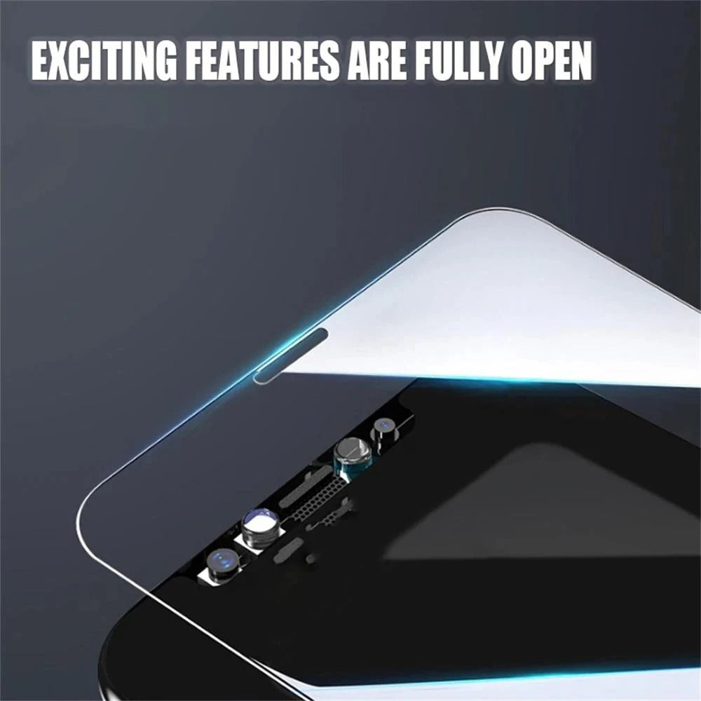 Tempered Glass Screen Protector for iPhones–9H Hardness, Anti-Scratch, Anti Fingerprint, Oil Resistant, 5-Pack Premium