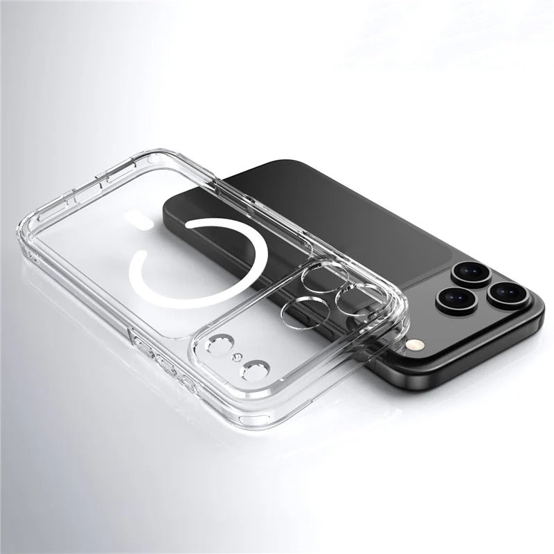 Luxury Clear Shockproof Magsafe Magnetic Case For iPhone 17 Series