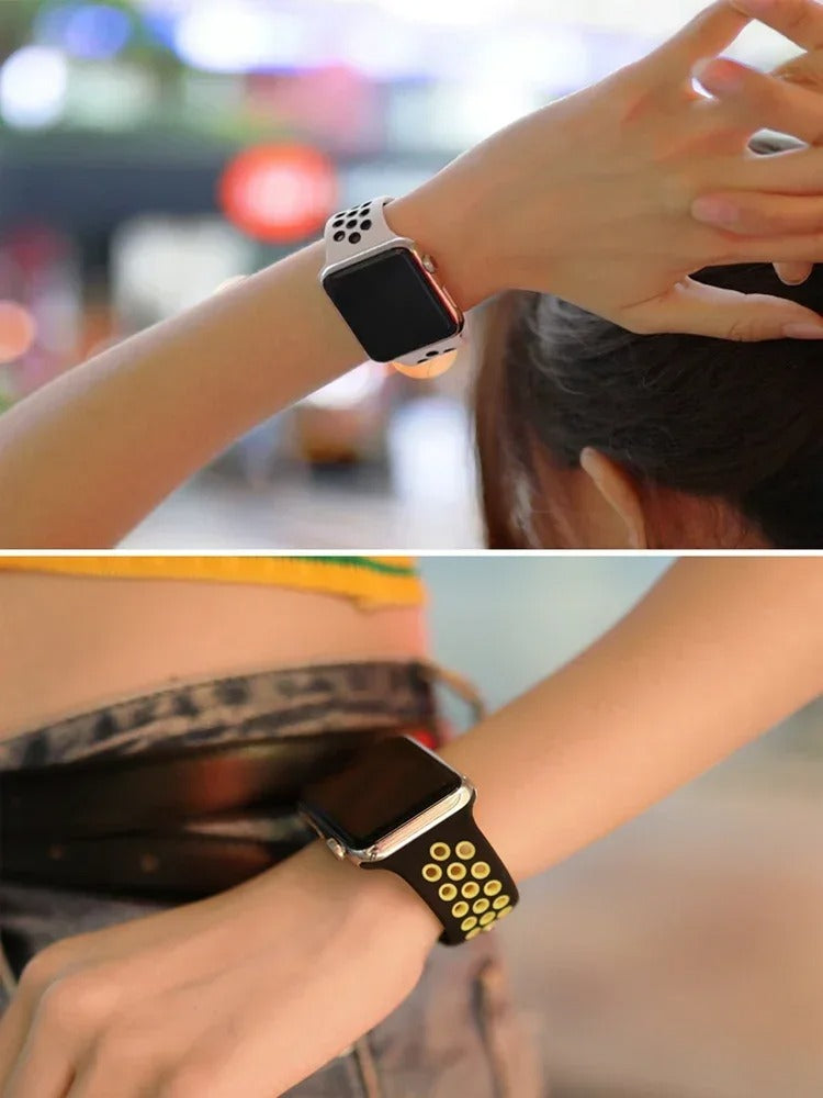 CodedLuxe Unisex Silicone Sport Band for Apple Watch Ultra 2 and Series 11/10/9/8/se/7/6/5/4/3