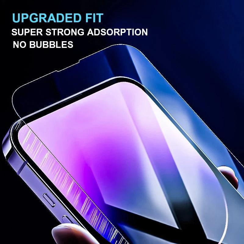 Tempered Glass Screen Protector for iPhones–9H Hardness, Anti-Scratch, Anti Fingerprint, Oil Resistant, 5-Pack Premium