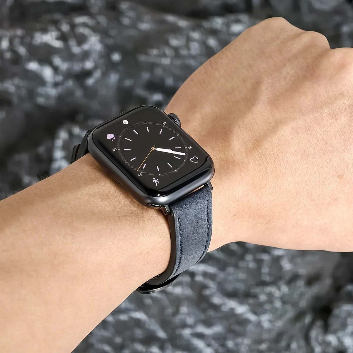 Luxury Full Grain Leather Apple Watch Ultra Band - Compatible with All Series