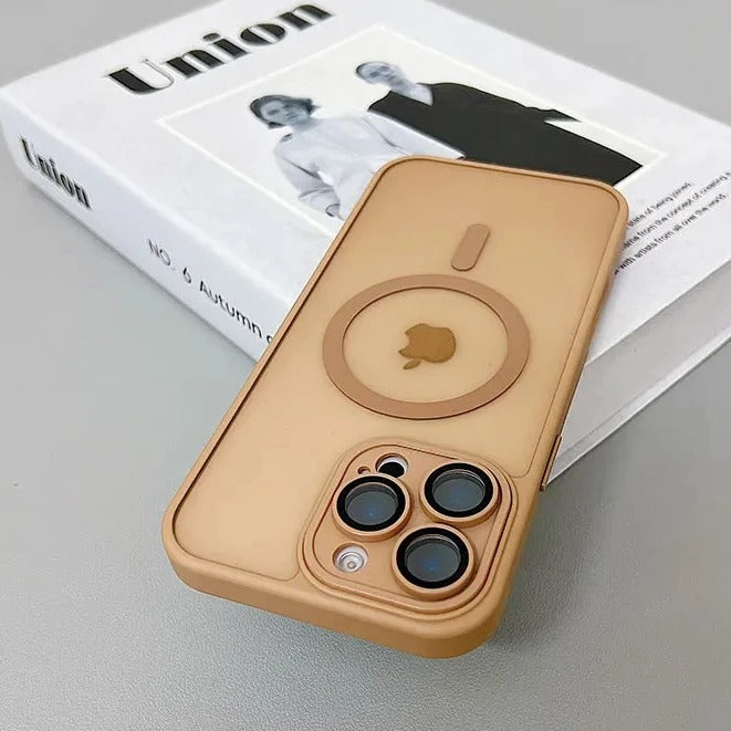 CodedLuxe MatteGuard: Translucent Shockproof Armor Case for iPhones