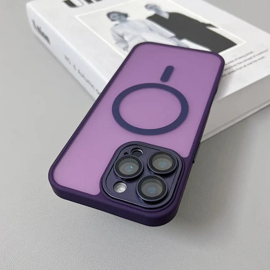 MatteGuard: Translucent Armor Case for iPhones Purple / For iPhone 16 Pro Max