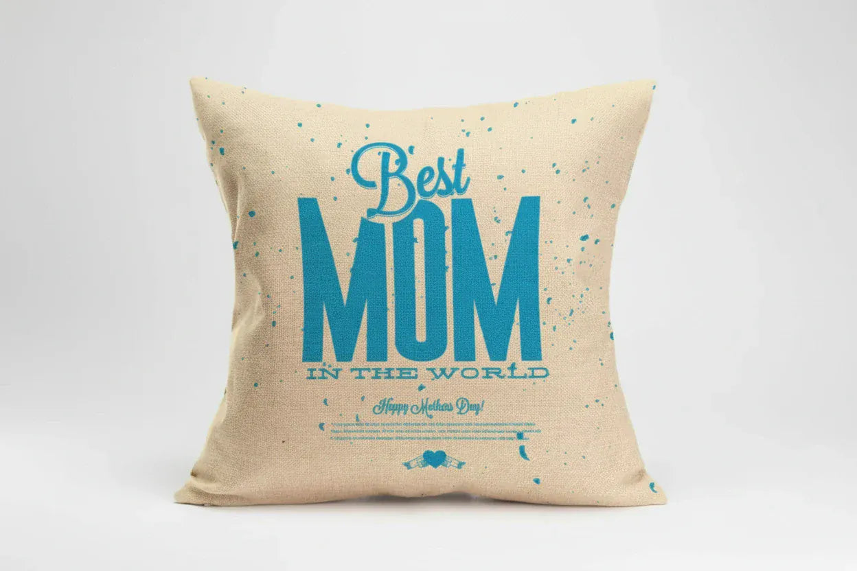 Mother's Day Square Pillow Best Mom Pillow Cover