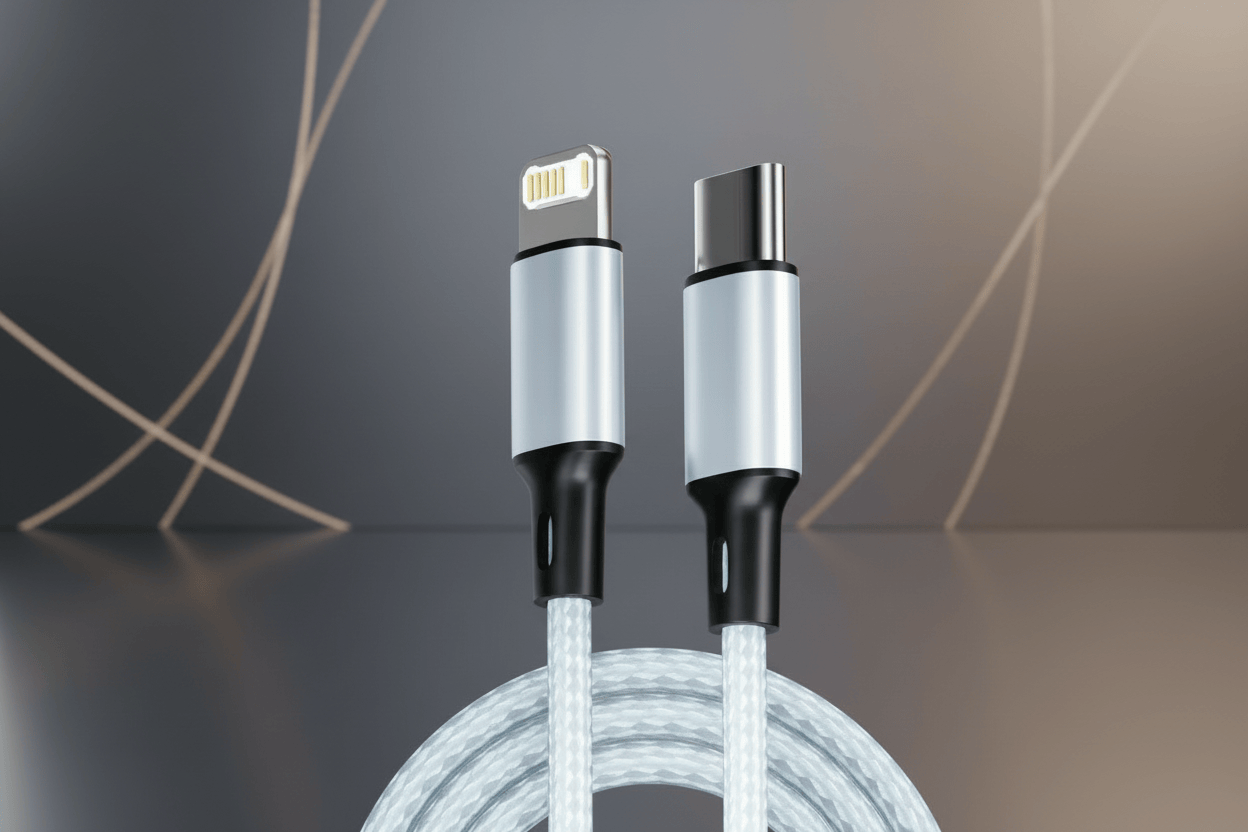 PD 30W Fast Charger For iPhone Silver / 1m