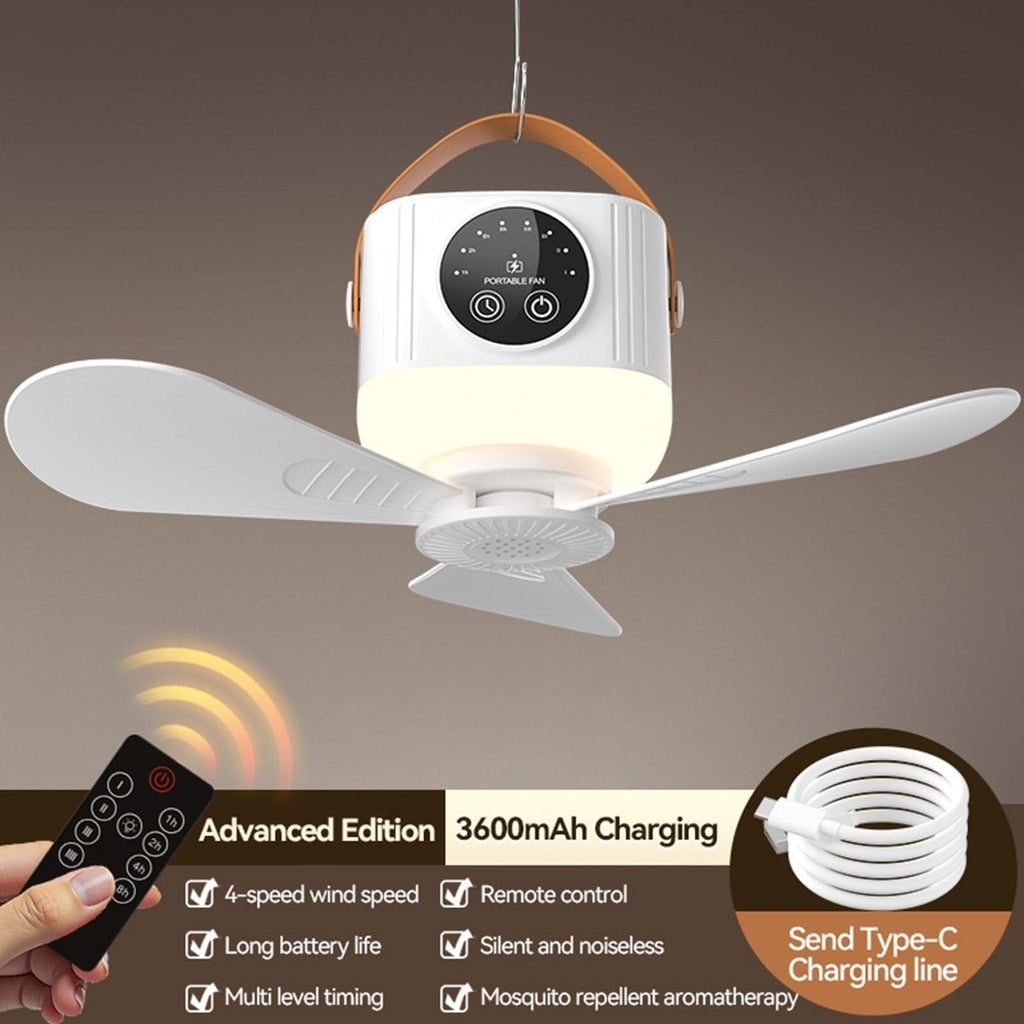 Premium Multi-Function Portable Fan|Mosquito Repellent & Remote Control D01