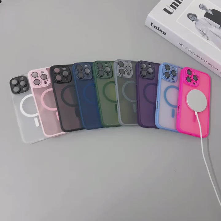 CodedLuxe MatteGuard: Translucent Shockproof Armor Case for iPhones