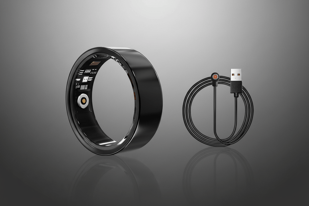 Smart Ring Health Tracker Black / Ten