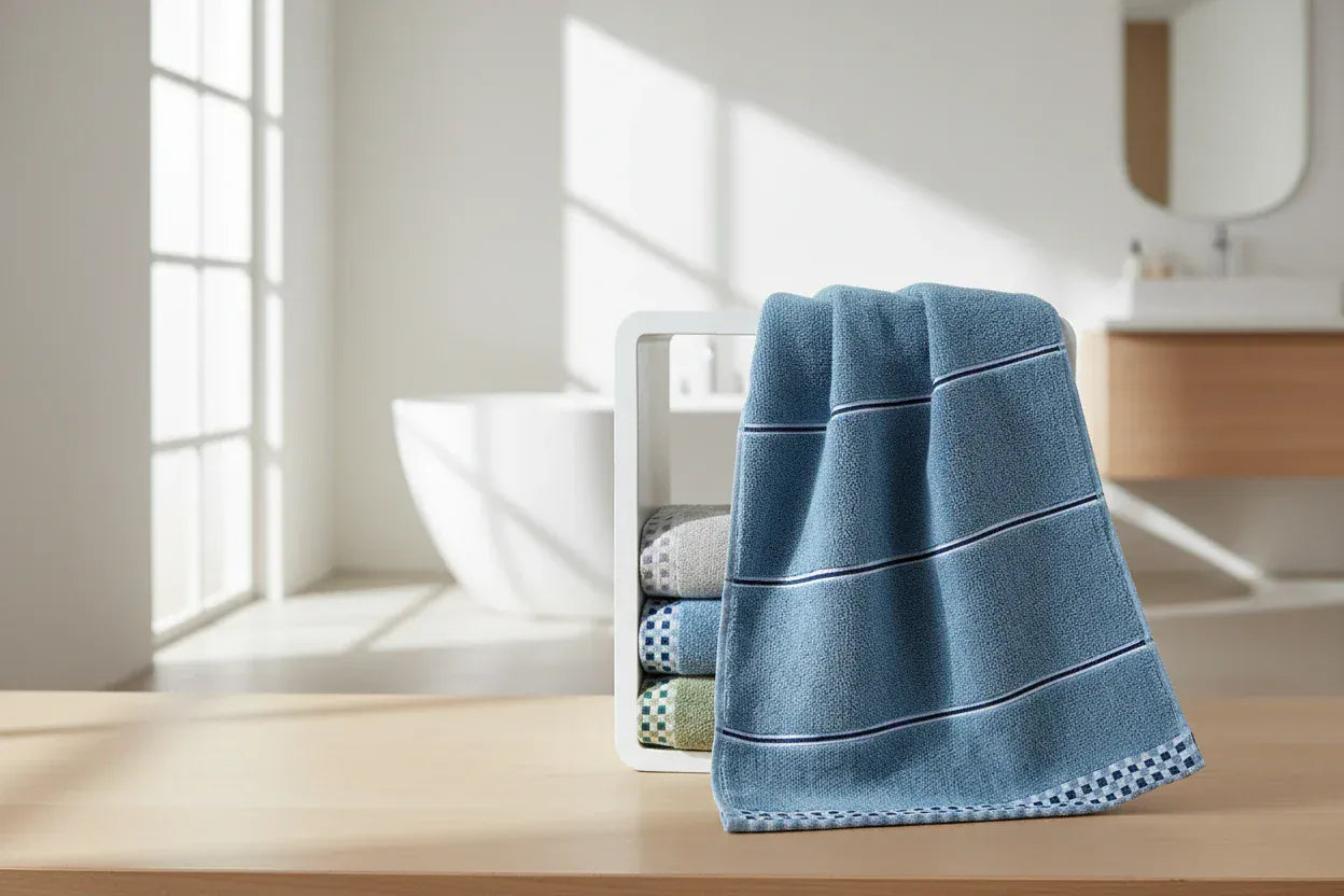 Soft Cotton Bath Towel with Embroidery for Adults