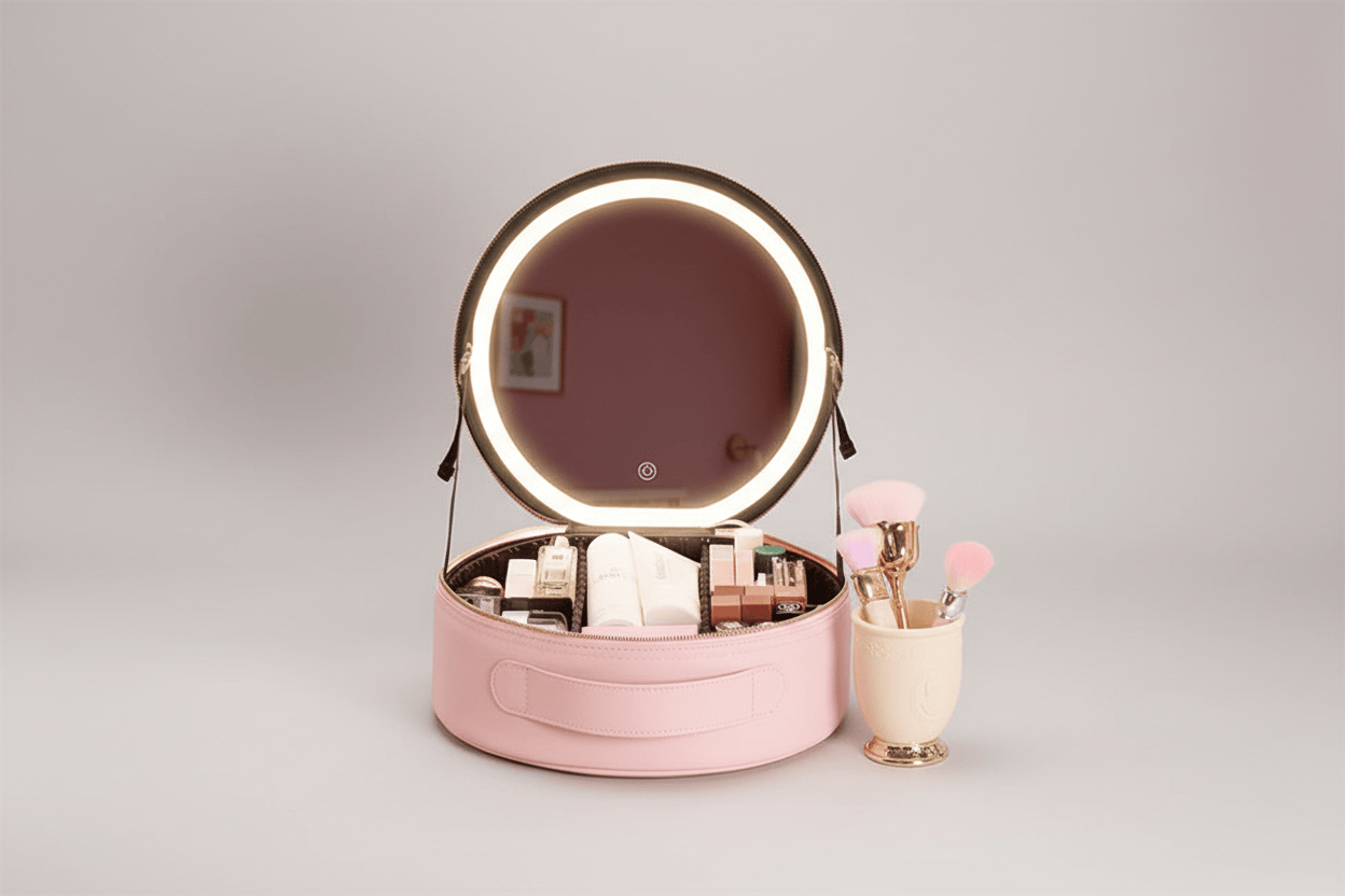 TouchGlow Vanity Case Pink / 29x28x11cm